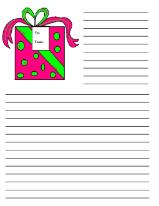 Printable christmas writing paper